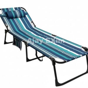 Premium Back Rest Steel Folding Cot - Image 3