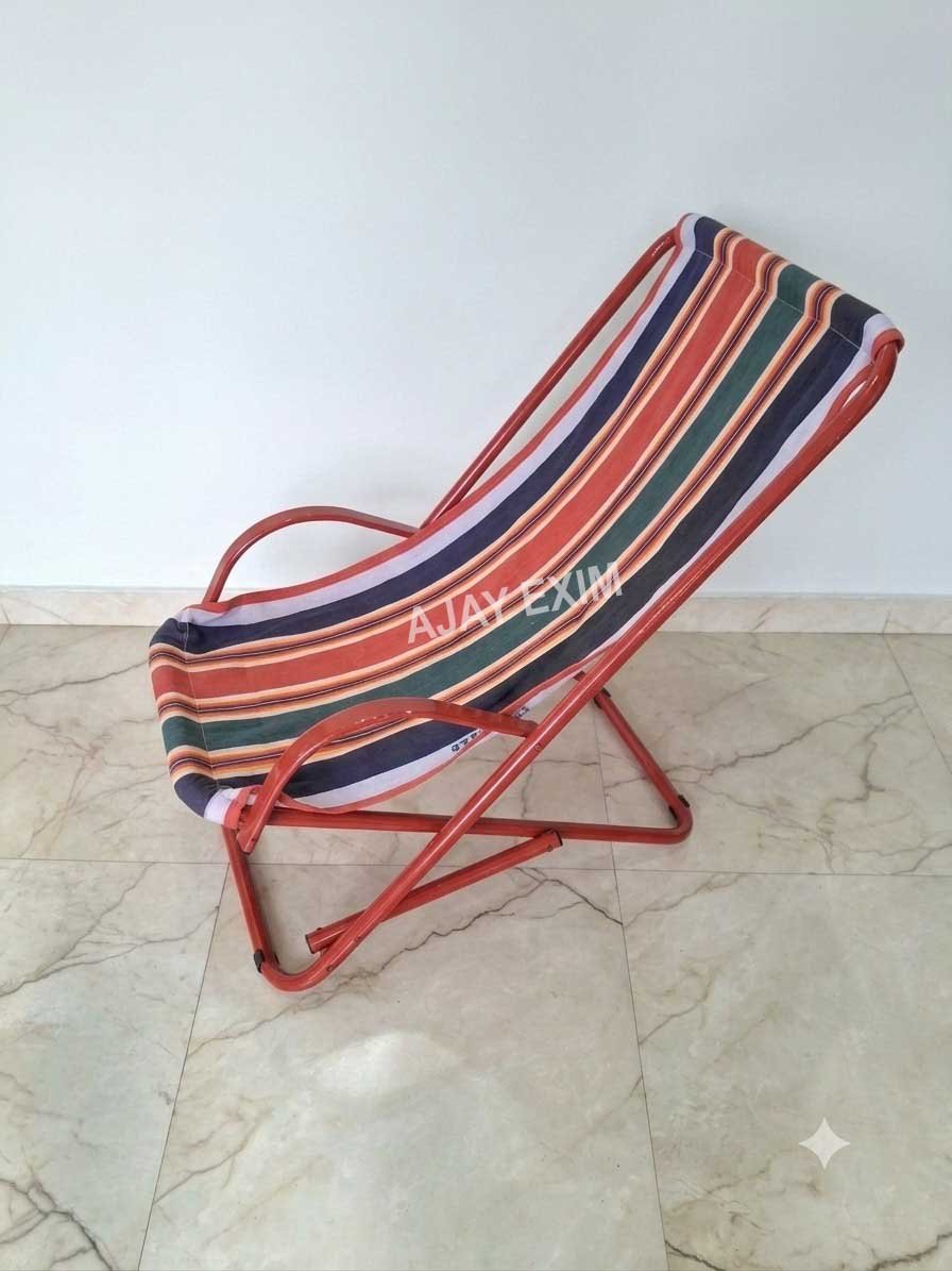 Mild-Steel Portable Folding Easy Chair - Image 2