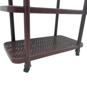Multipurpose Plastic Storage Rack with Trolley - Image 5