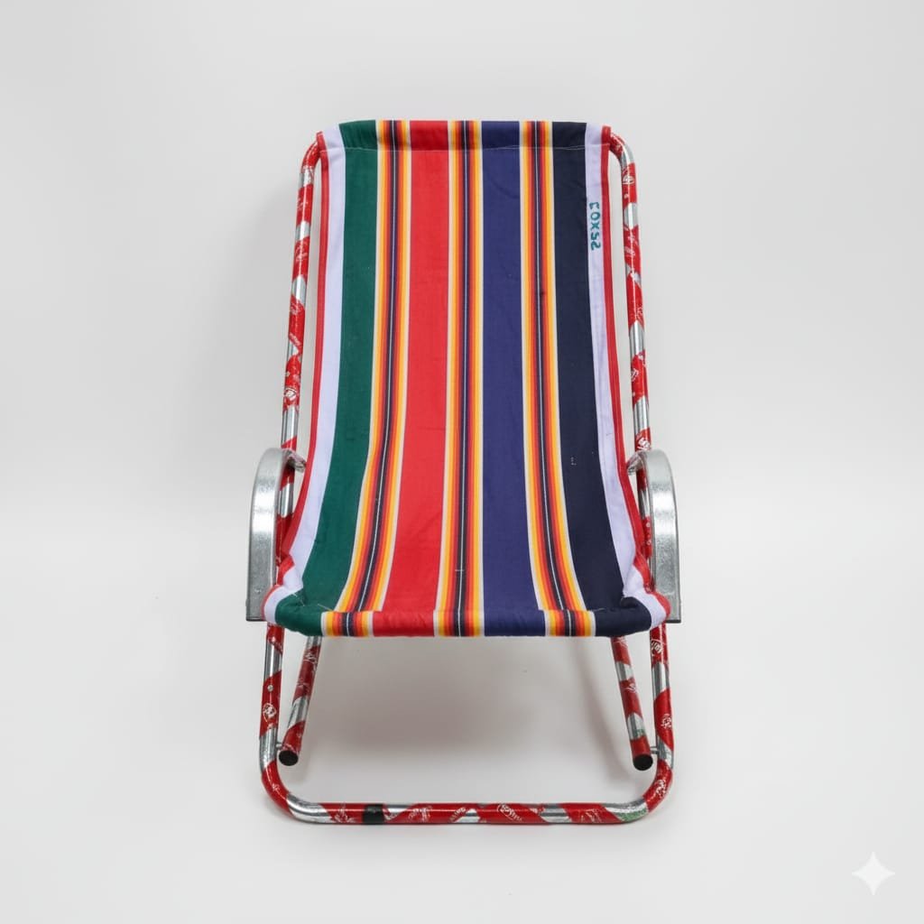 Portable Steel Folding Easy Chair - Image 3