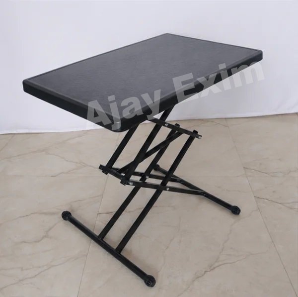 Height-Adjustable Rectangular Multi-Purpose Foldable Scissor Table