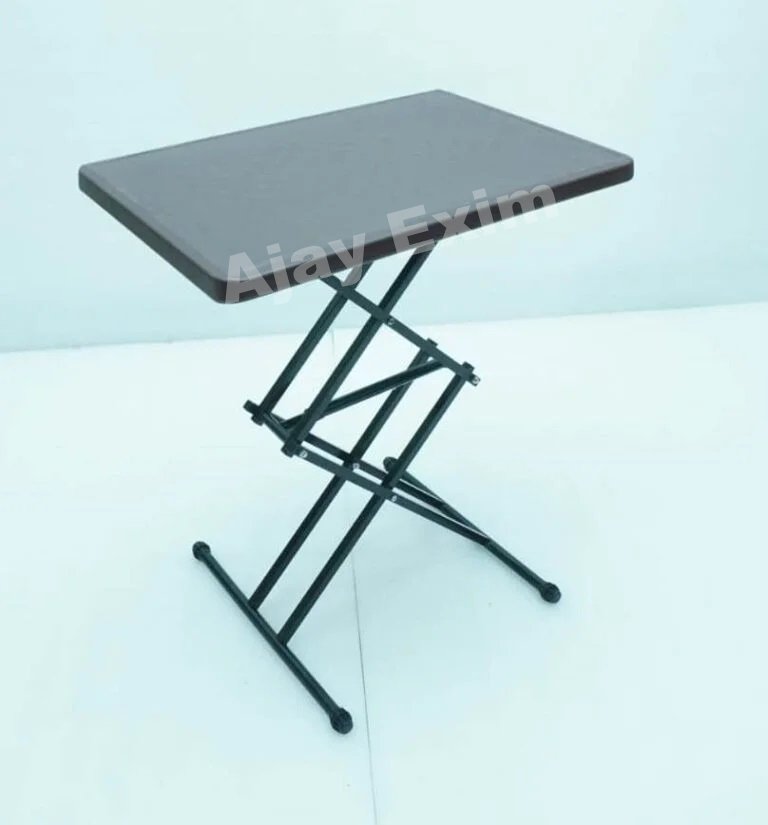 Height-Adjustable Rectangular Multi-Purpose Foldable Scissor Table