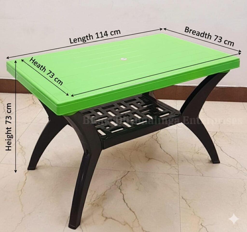 Plastic Cross Leg Restaurant Dining Table