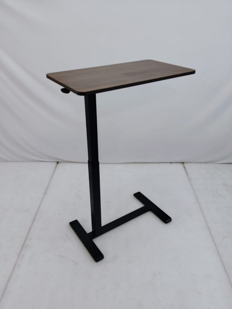 Mobile Height-Adjustable Standing Table with Gas Lift | Tiltable Table Top