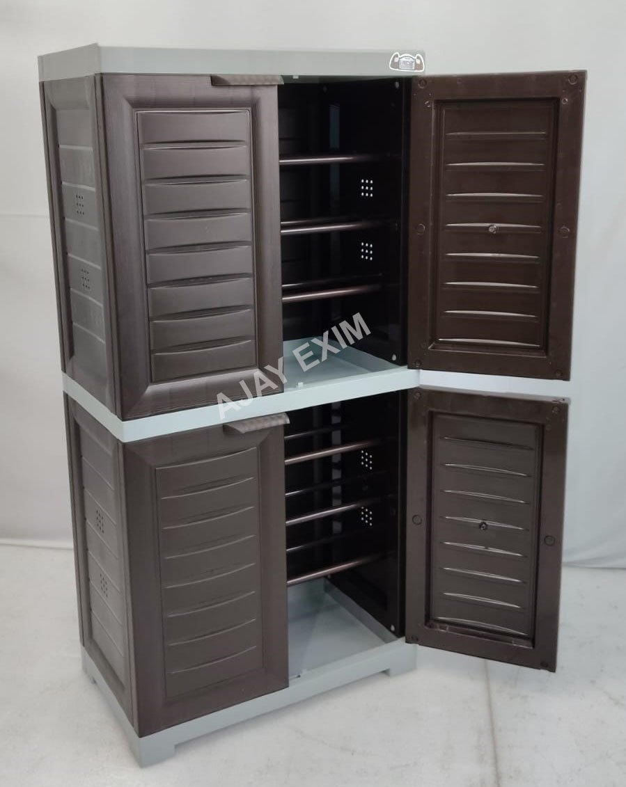 Premium 4 Feet Plastic Cheppal Cabinet - Image 2
