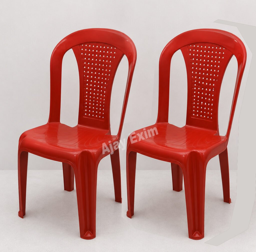 Economical Plastic Armless Chair Set of 2