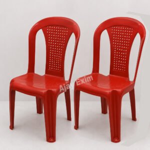 Economical Plastic Armless Chair Set of 2 - Image 3