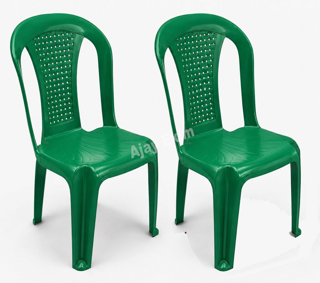Economical Plastic Armless Chair Set of 2