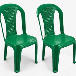 Economical Plastic Armless Chair Set of 2 - Image 4