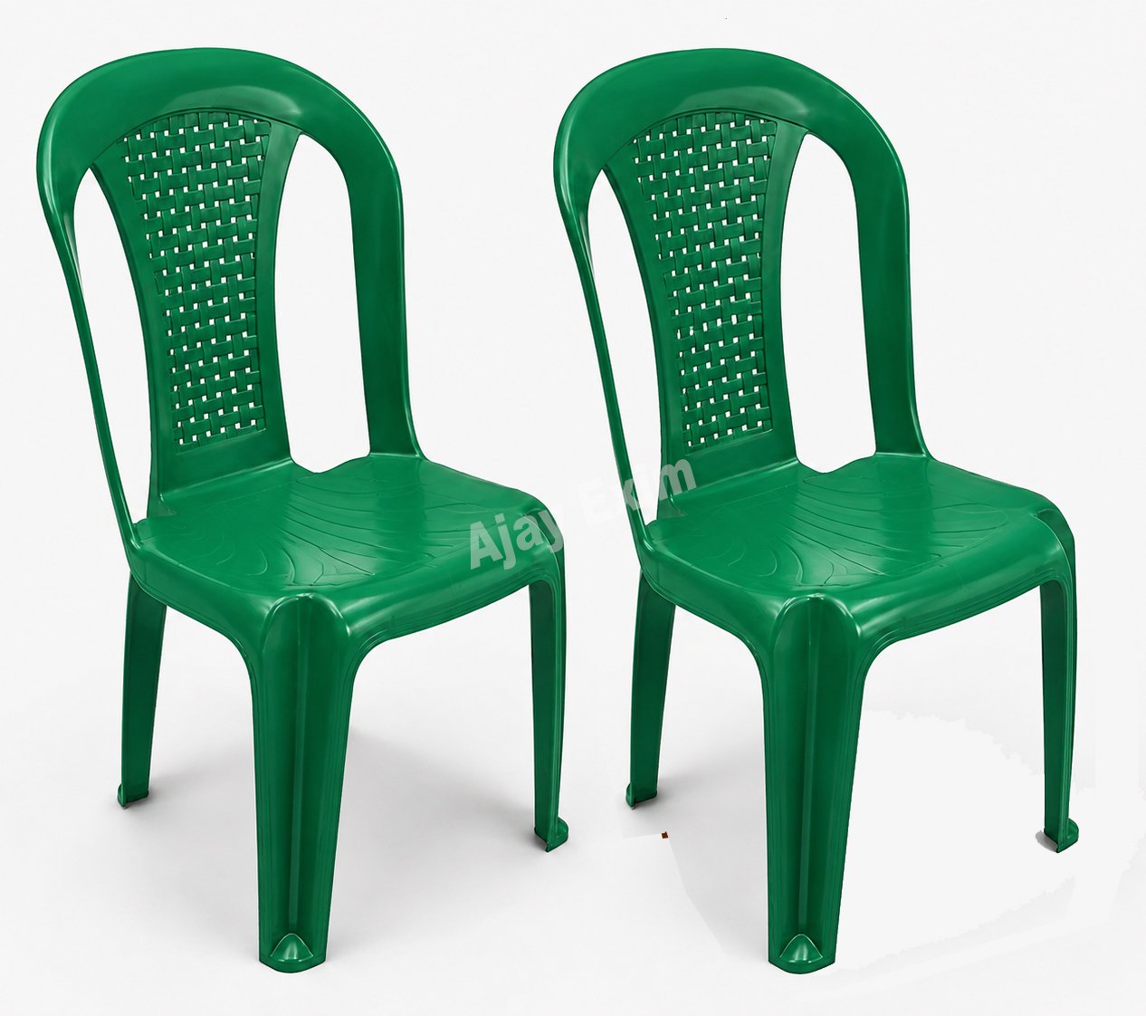 Economical Plastic Armless Chair Set of 2 - Image 4