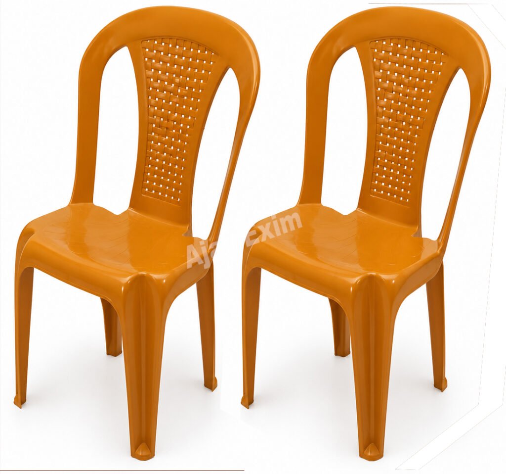 Economical Plastic Armless Chair Set of 2