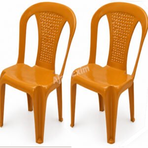Economical Plastic Armless Chair Set of 2 - Image 2