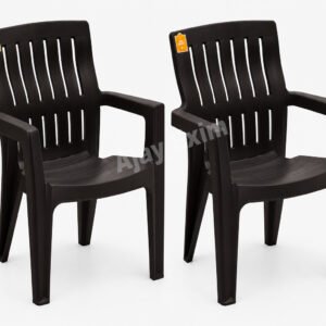 Plastic Arm Chair with Spine Support Set of 2 Pieces - Image 2