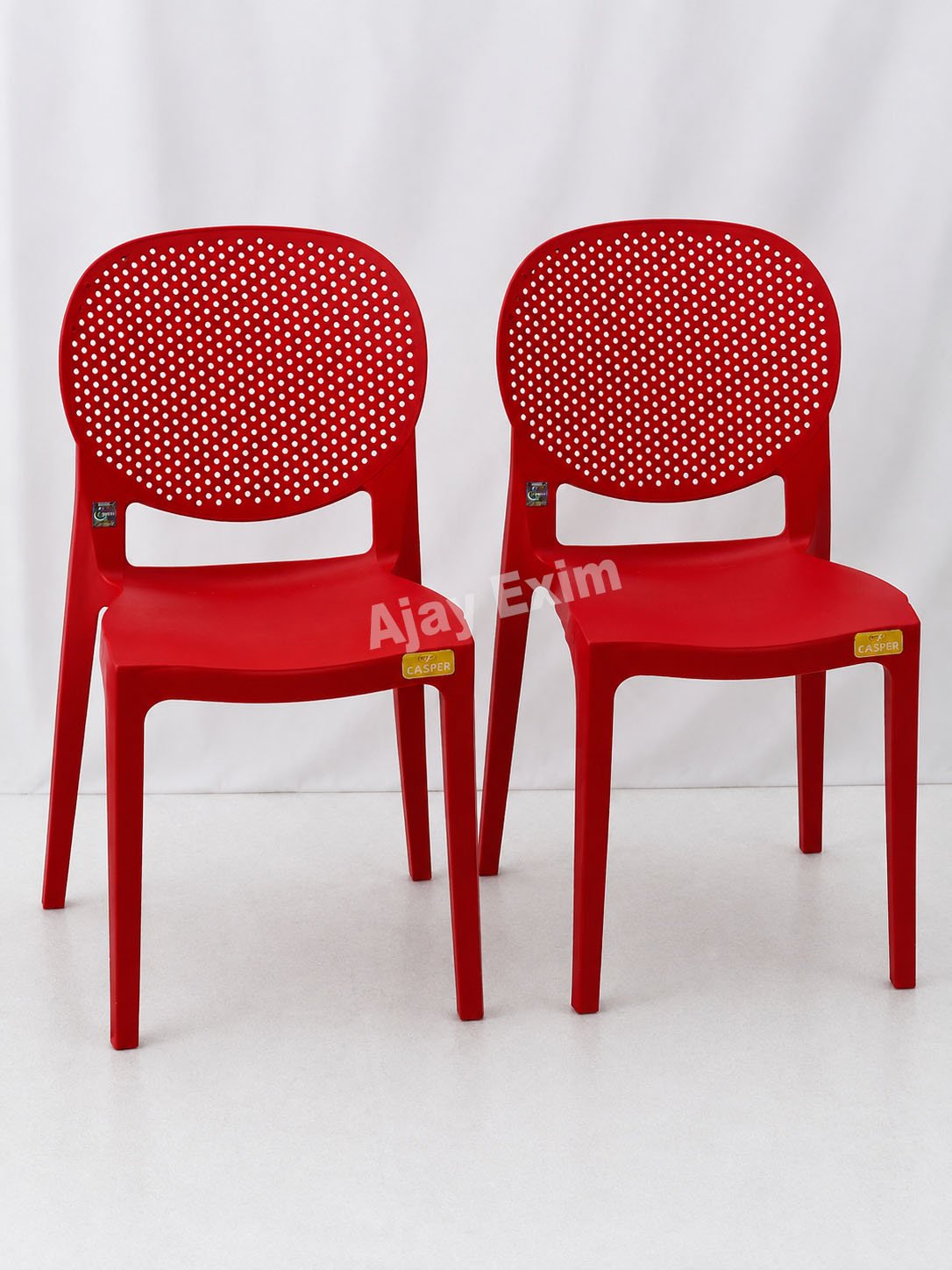 Perforated Back Plastic Armless Chair