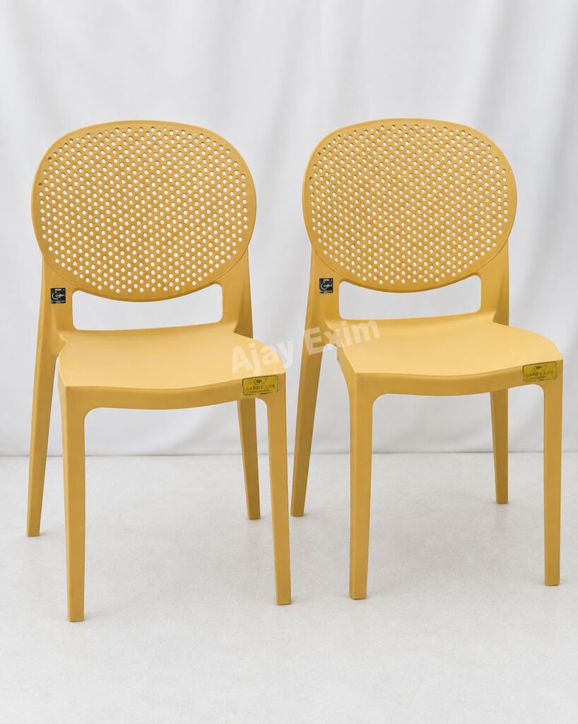 Perforated Back Plastic Armless Chair