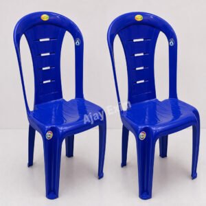 Classic Plastic Armless Chair Set of 2 - Image 3