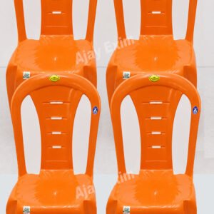 Classic Plastic Armless Chair Set of 4 - Image 4
