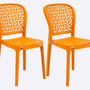 Durable Plastic Armless Chair Set of 2 - Image 2