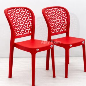 Durable Plastic Armless Chair Set of 2 - Image 3