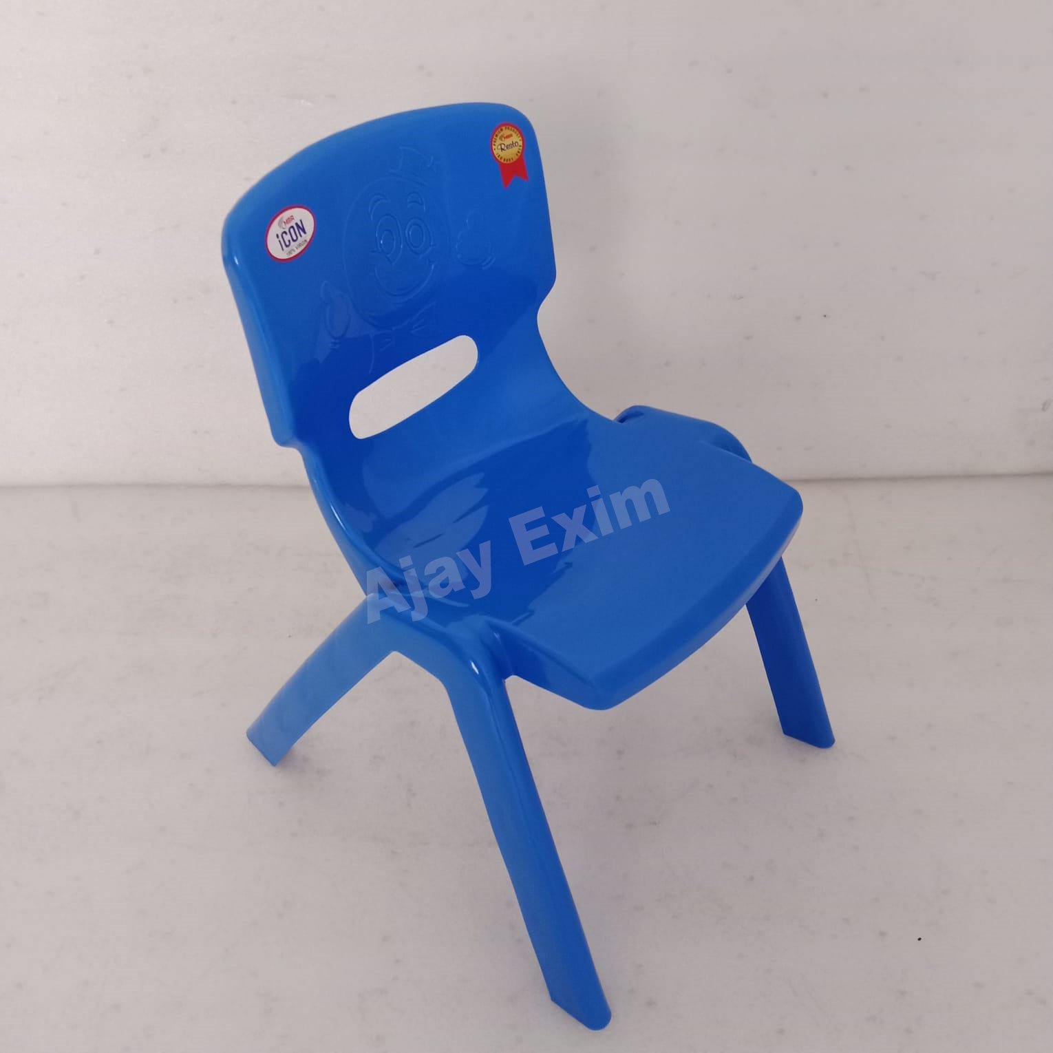 Durable Plastic Kids Chair blue