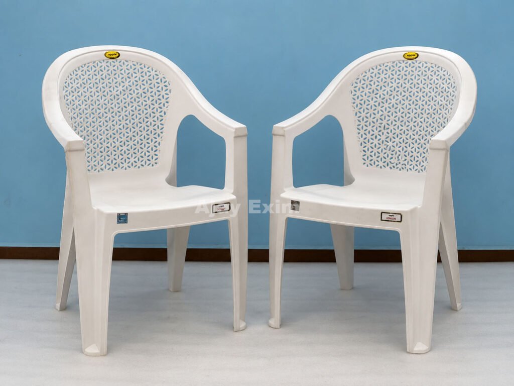 FLORAL DESIGN PLASTIC CHAIR