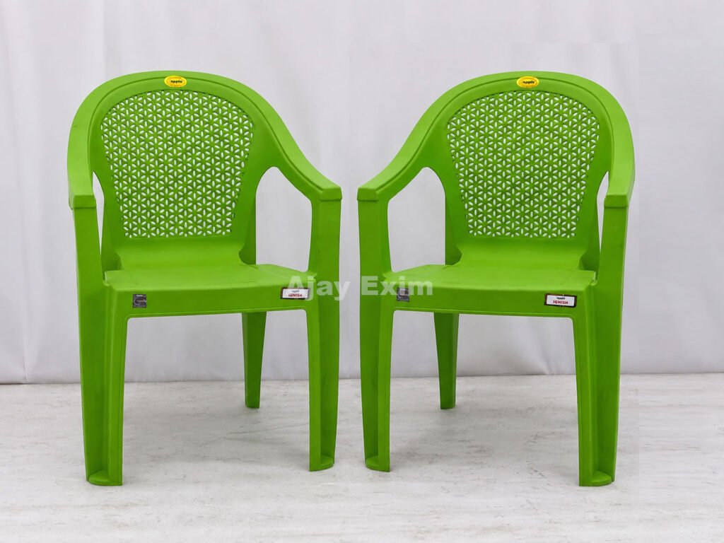 FLORAL DESIGN PLASTIC CHAIR