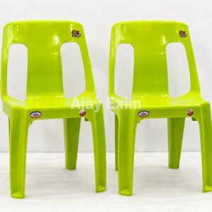 Modern Plastic Armless Chair Set of 2 - Image 2