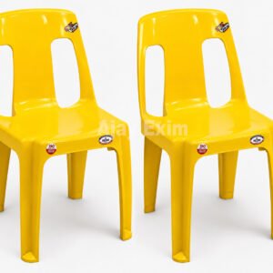 Modern Plastic Armless Chair Set of 2 - Image 3