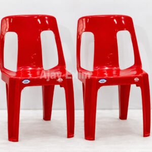 Modern Plastic Armless Chair Set of 2 - Image 5