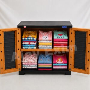 Premium 2 Feet Plastic Storage Wardrobe Cabinet