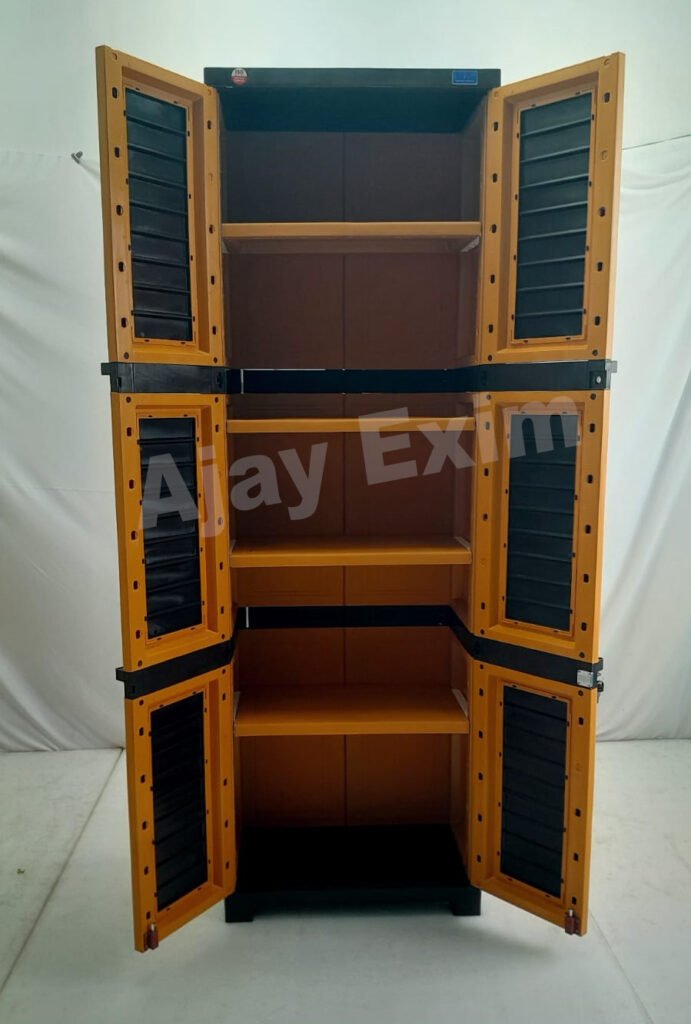 Premium 6 Feet Plastic Storage Wardrobe Cabinet
