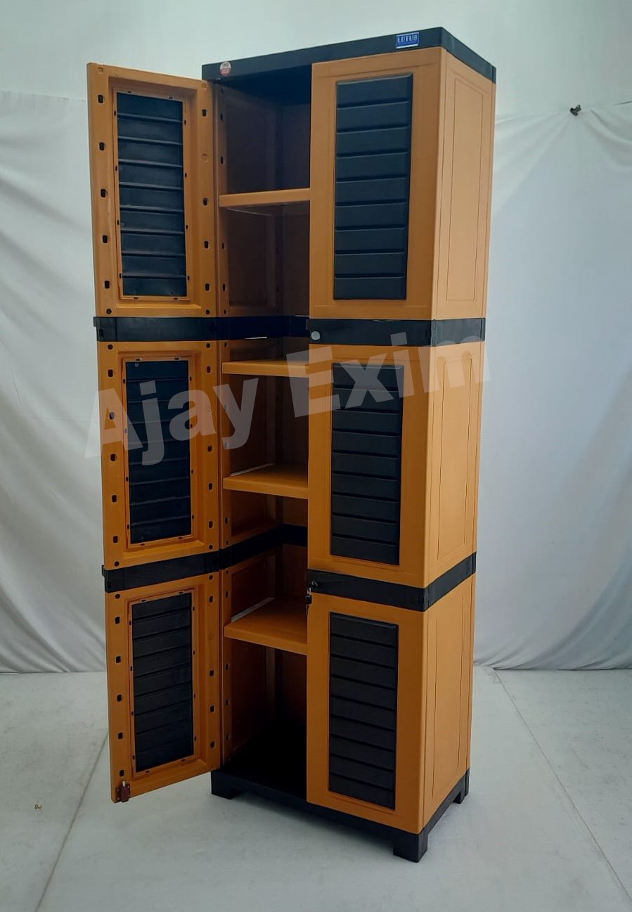 Premium 6 Feet Plastic Storage Wardrobe Cabinet - Image 4