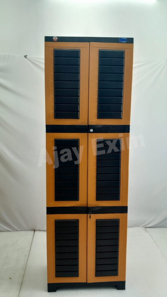 Premium 6 Feet Plastic Storage Wardrobe Cabinet