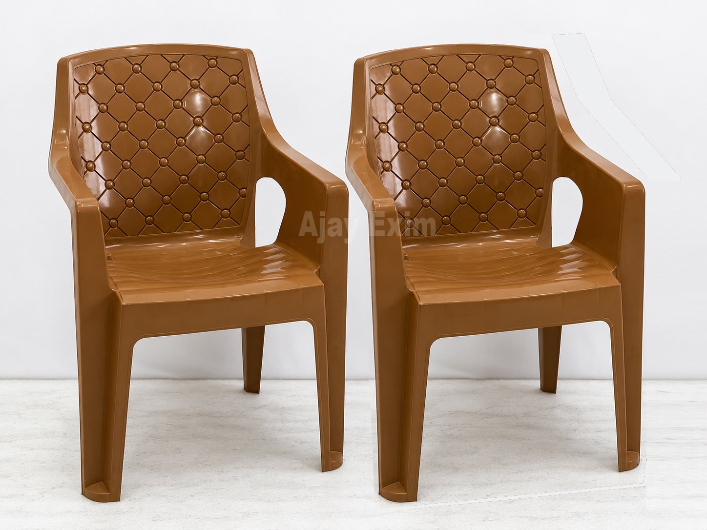 Premium Plastic Arm Chair Set of 2 - Image 2