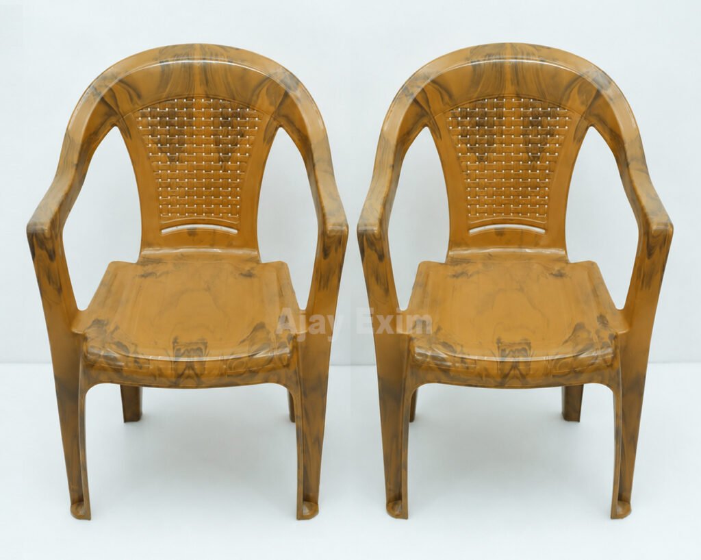 Traditional Plastic Arm Chair Set of 2