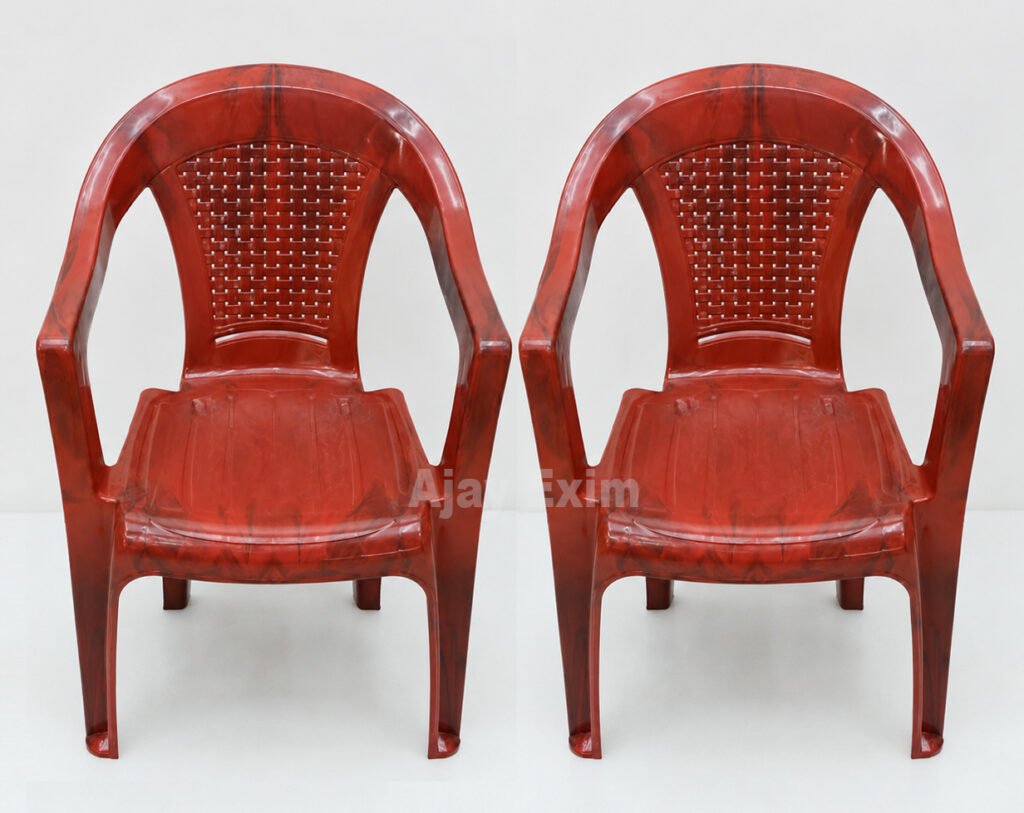 Traditional Plastic Arm Chair Set of 2