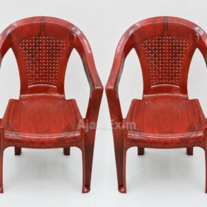 Traditional Plastic Arm Chair Set of 2 - Image 3