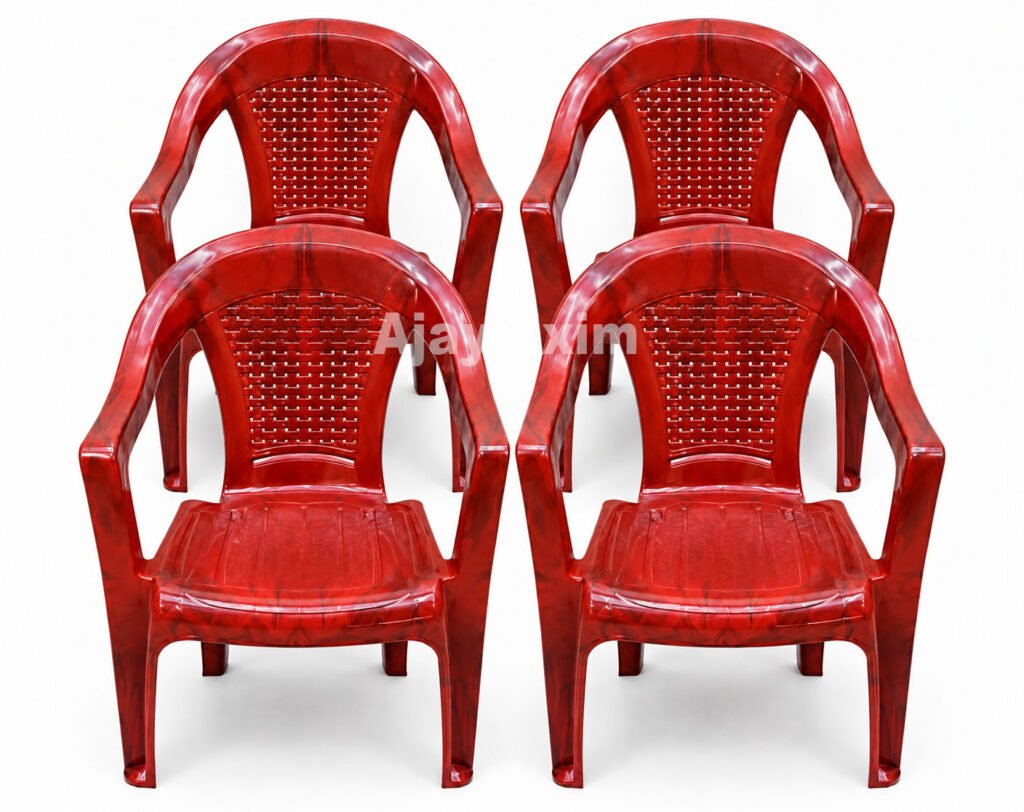 Traditional Plastic Arm Chair set of 4
