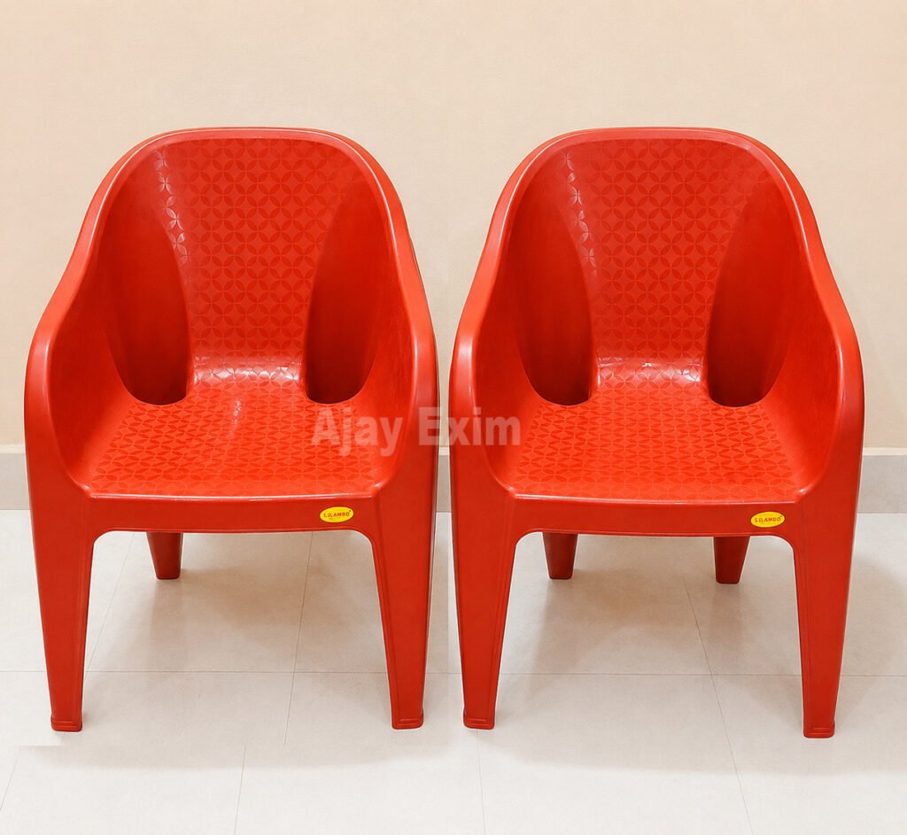 Wide Seat Plastic Arm Chair