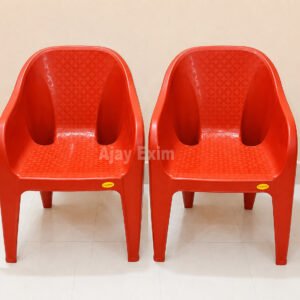 Wide Seat Plastic Arm Chair