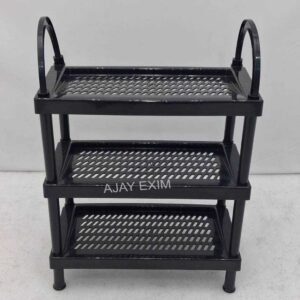3 Tier Plastic Cheppal Stand