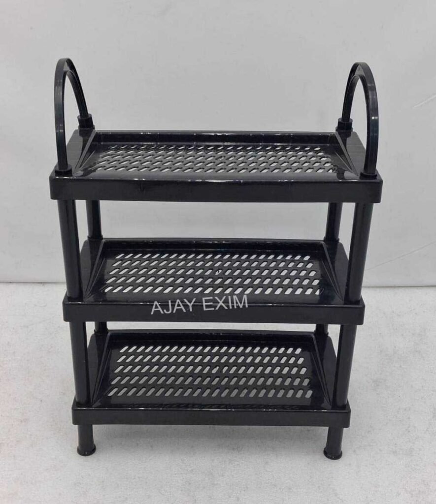 3 Tier Plastic Cheppal Stand