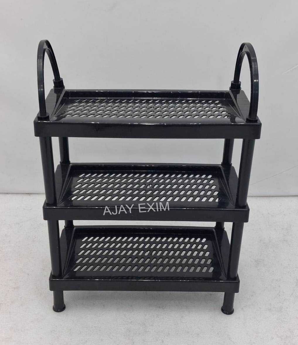 3 Tier Plastic Cheppal Stand