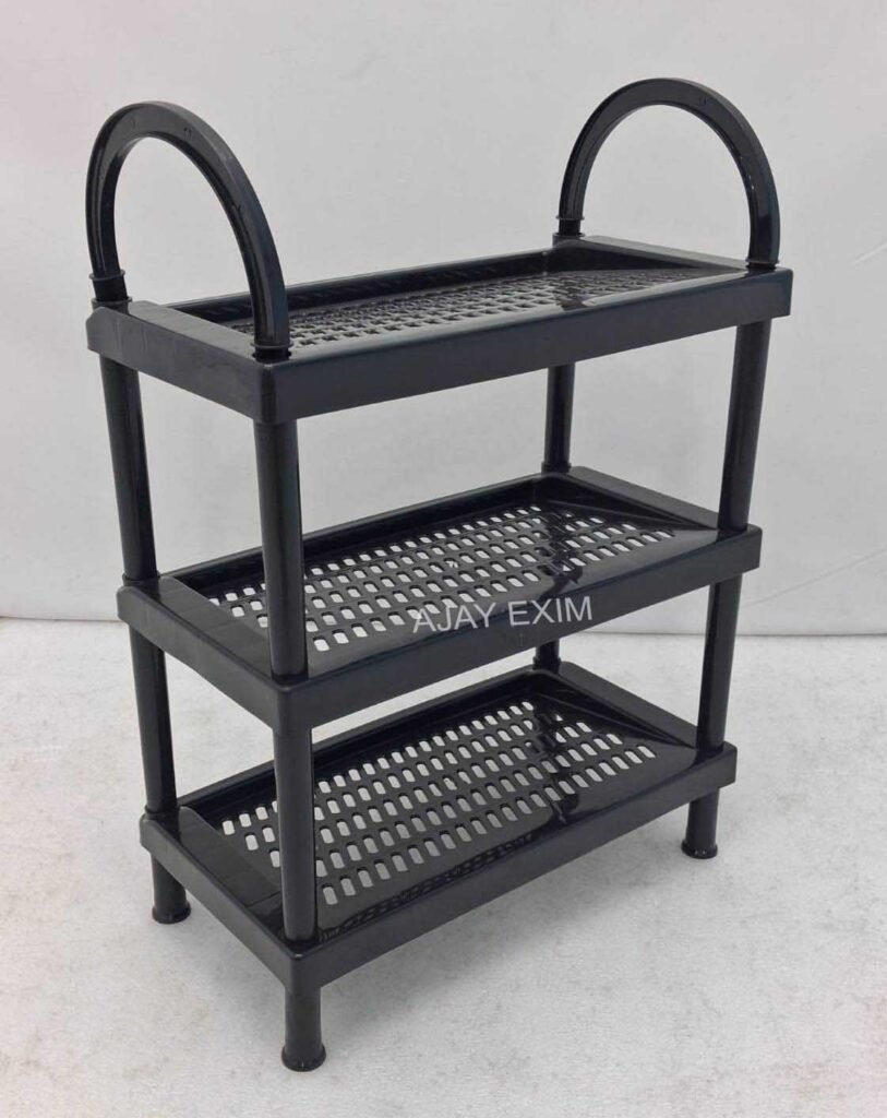3 Tier Plastic Cheppal Stand