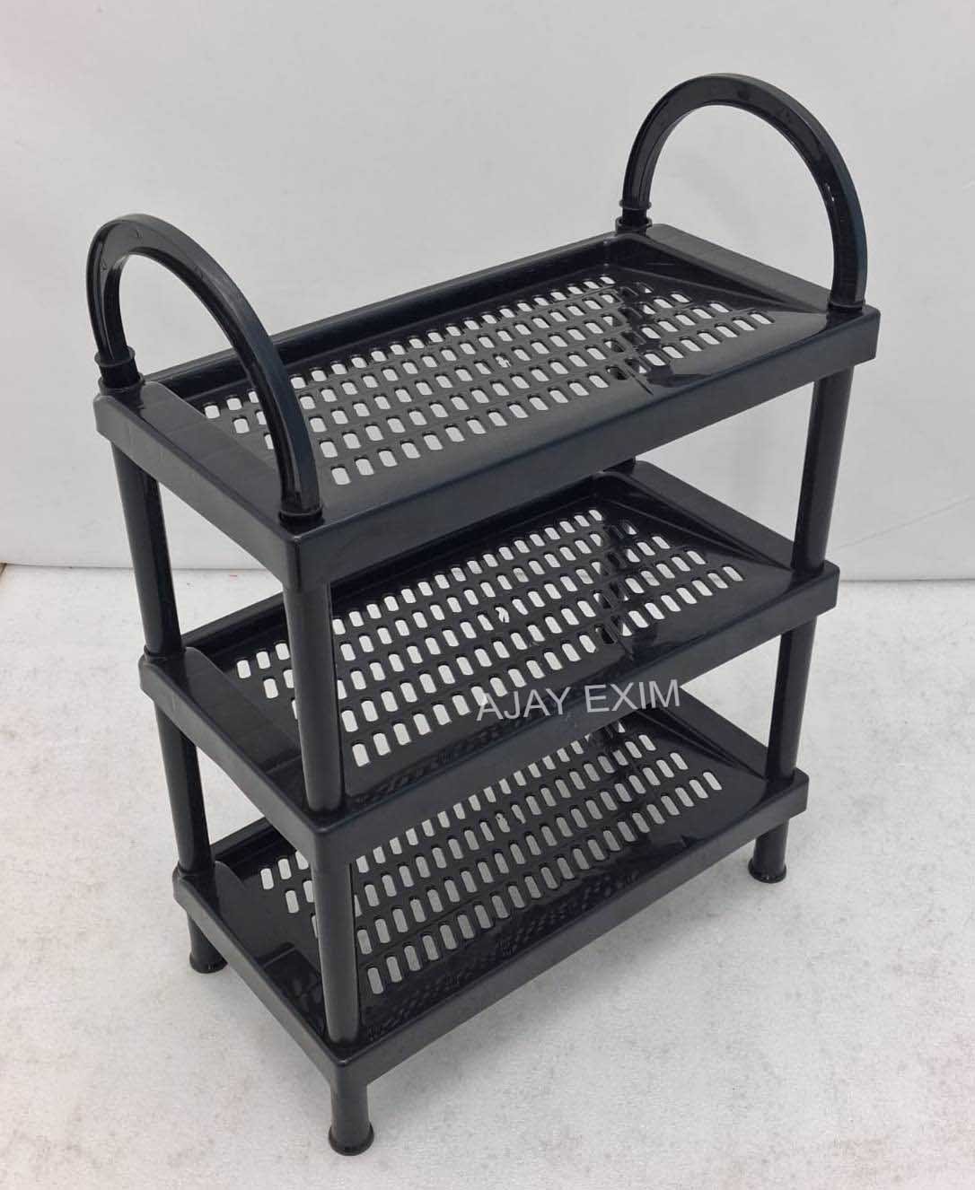 3 Tier Plastic Cheppal Stand