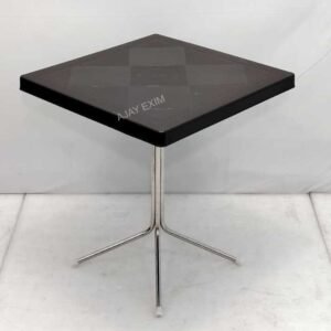 Square Shape Steel Leg Dining Table - Image 5