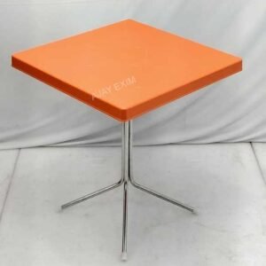 Square Shape Steel Leg Dining Table - Image 11