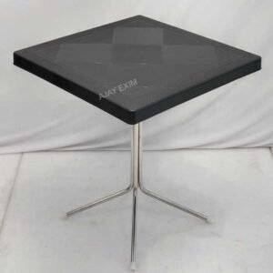 Square Shape Steel Leg Dining Table - Image 10