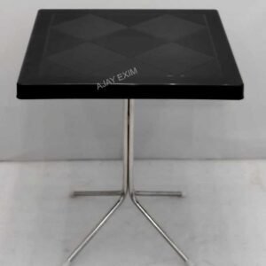 Square Shape Steel Leg Dining Table - Image 9