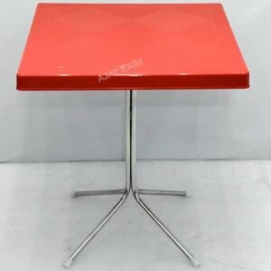 Square Shape Steel Leg Dining Table - Image 8